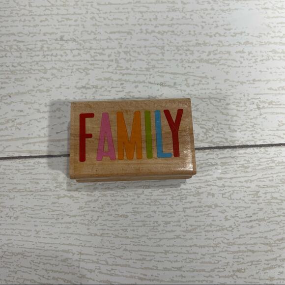 Wood and Rubber Stamp Love Family and Anniversary 6 Piece Bundle - Picture 8 of 11